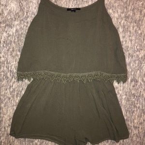 Forever 21 Olive Green Romper